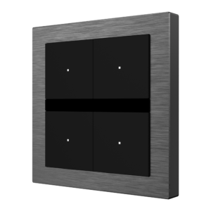 Akubela AK-K32-B4-EU Smart Button Panel KNX 4 botones con pantalla OLED y sensores ambientales