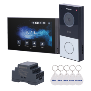 Akuvox E12S-2 Kit Videoportero IP 2 Hilos WiFi con Monitor IPS 7″