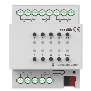 Akubela Smart Switch 8-Gang Relé inteligente KNX 8 líneas 10 A