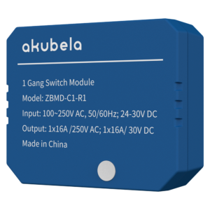 Akubela AK-ZBMD-C1-R1 Relé Inteligente ZigBee 3.0 de 1 Línea 16 A