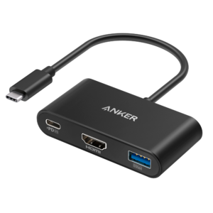 Anker PowerExpand Hub USB-C 3 en 1 con HDMI 4K y carga PD 100 W