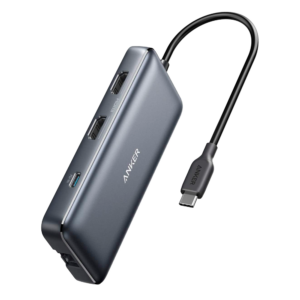 Anker PowerExpand Hub USB-C 8 en 1 con doble HDMI y carga PD 100 W