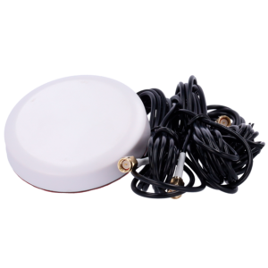 ANT-4G24G-03D-G-O-ORV-W Antena vehicular combo 4G/Wi-Fi/GPS de bajo perfil en blanco