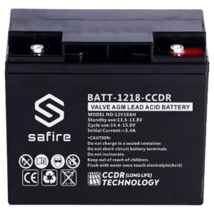 Safire BATT-1218-CCDR Batería Plomo Ácido AGM 12V 18Ah