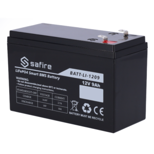 Safire BATT-LI-1209 Batería Recargable LiFePO4 12,8 V 9 Ah