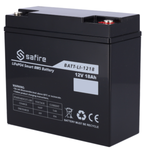 Safire BATT-LI-1218 Batería LiFePO4 Recargable 12,8 V 18 Ah
