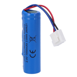 Pila recargable LTO18650 2,4 V 1500 mAh con conector Molex 5284 para Ajax StreetSiren Fibra