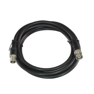 Cable Coaxial RG59 Preparado BNC Macho a BNC Hembra 2 m Negro