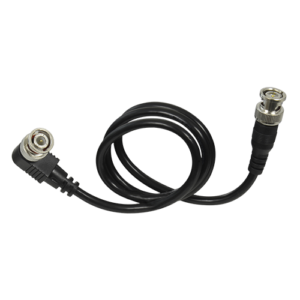Cable Coaxial RG59 BNC Macho Codo + Recto 60 cm Negro