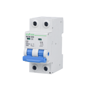 BX7B-63N-10A-1P+N Interruptor Magnetotérmico 10A 1+N Curva C Carril DIN