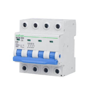 Ebasee BX7B-63N-10A-3P+N Interruptor Magnetotérmico Trifásico 10 A Curva C 6000 A