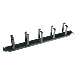 Organizador de Cables 1U para Rack 19″ Negro
