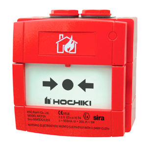 Hochiki CCP-W-IS Pulsador Convencional de Exterior Intrínsecamente Seguro IP67
