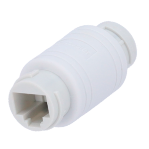 Conector RJ45 Hembra-Hembra UTP IP68 Blanco