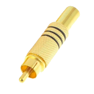 Safire CON117 Conector RCA Macho para Soldar Cable Paralelo Audio Ø 6 mm