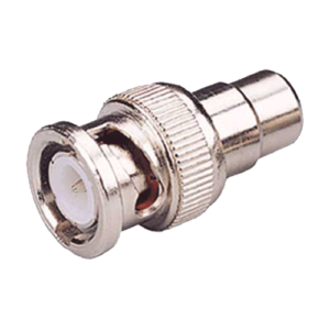 Conector BNC Macho a RCA Hembra CON210