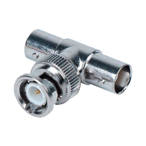 SAFIRE CON250 Conector Derivador en T BNC Macho a 2x BNC Hembra