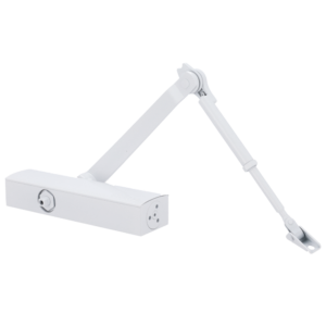 Dorcas DR-D-22194/W Cierrapuertas de brazo articulado con retención 25-100 kg blanco