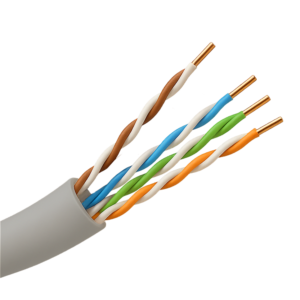 Hikvision DS-1LN5E-S Cable U/UTP Cat5E PVC 24AWG Cobre Sólido 305 m