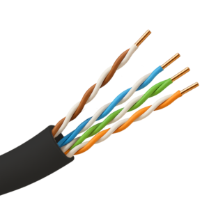Hikvision DS-1LN5EO-UU/E Cable U/UTP CAT5E Exterior 305 m Conductor Cobre Sólido PE