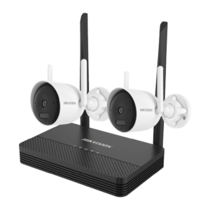 Hikvision DS-J142I/NKS424WBH Kit Videovigilancia WiFi 4 Mpx con NVR y 2 Cámaras Bullet
