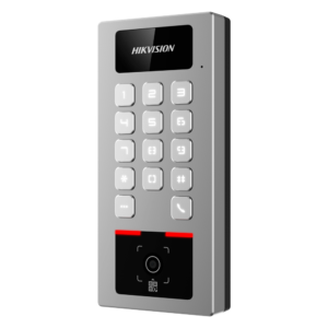 Hikvision DS-K1T502DBWX-QRE1 Terminal de Control de Acceso Autónomo con QR, Bluetooth, Wi-Fi y PoE IP65 IK09