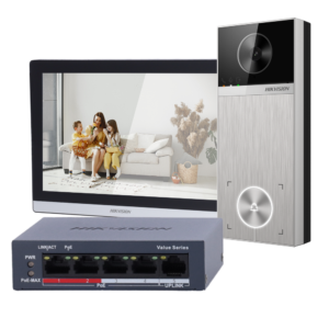 Hikvision DS-KIS611-S Kit de videoportero IP 4 MP con WiFi 6 y PoE