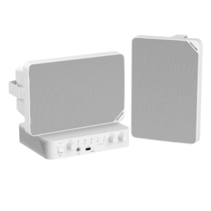 Hikvision DS-QAE0KA60120-2 Kit de audio con amplificador 60 W y 4 altavoces de techo 20 W