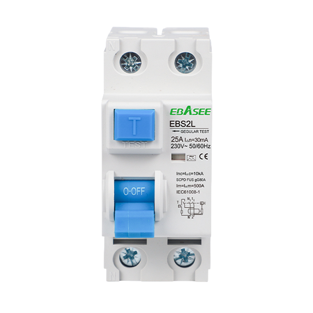 Shanghai Ebasee Electric EBS2L-25A-1P+N-30mA-A Interruptor
