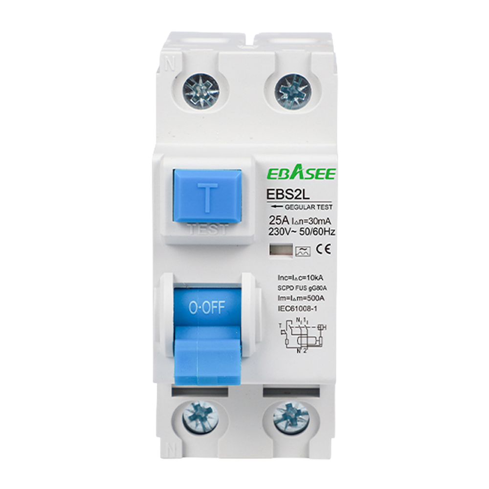 Ebasee EBS2L-40A-1P+N-30mA-A Interruptor Diferencial Monof