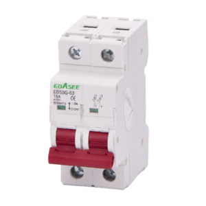 Ebasee EBS9G-2P-16A Seccionador Aislador Manual 2P 16A Carril DIN