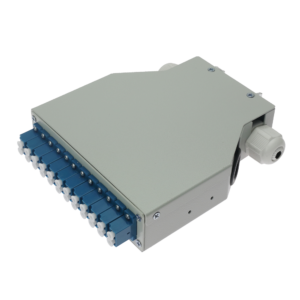 Avant FIBERBOX-DIN-12-LC-UPC Caja de distribución de fibra óptica carril DIN 12 adaptadores LC dúplex UPC