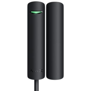 Ajax DoorProtect Plus Fibra Negro NFA2P – Contacto magnético con impacto e inclinación Grado 2