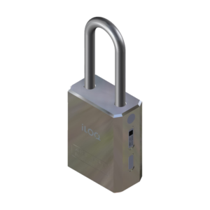 iLOQ S5 Padlock 860 — Candado inteligente sin baterías, viga 8″ × 60 mm, cromo pulido