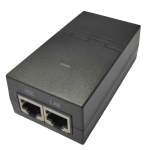 Inyector PoE Pasivo Gigabit INJ-POE-G-12W-24 – 24 V 0,5 A · Alcance 100 m