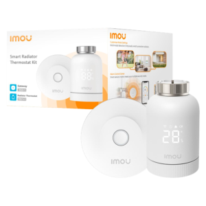 Imou KIT-TRV1-EU-2 Kit Termostato de Radiador Inteligente Zigbee 3.0 con Gateway WiFi