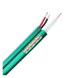 Cable Combinado KX6 Vídeo y Alimentación Rollo 300 m Cubierta Verde