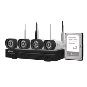 Nivian NV-KIT1630W6-4CAM-2TB Kit Videovigilancia WiFi 16CH 4 Cámaras 3 Mpx 2TB