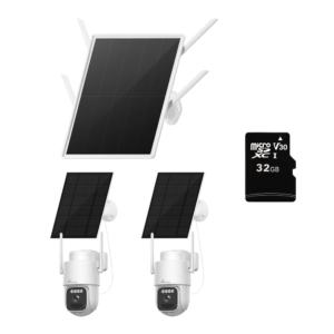 Nivian NV-KIT4GSOLAR430-2CAM-32GB Kit Videovigilancia 4G Solar 4MP con 2 Cámaras y NVR 30000 mAh