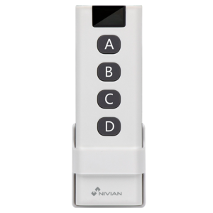 Nivian Smart NVS-BATBUTTON-4P-R Pulsador Inalámbrico RF 433 MHz 4 Botones
