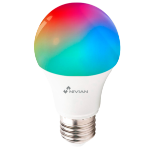 Nivian Smart NVS-BULB-RGBW-9E27-W Bombilla inteligente LED RGBW WiFi E27 9W