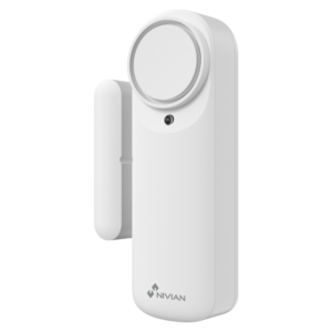 Nivian Smart NVS-DOORALARM-W Sensor de Alarma Magnético para Puerta WiFi 2,4 GHz