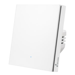 Nivian Smart NVS-FLATWALLSWITCH-101-WRB Interruptor de pared inteligente WiFi 1 línea 10A