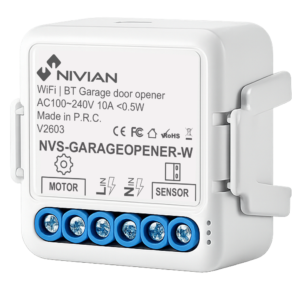 Nivian Smart NVS-GARAGEOPENER-W Controlador WiFi Motor Puerta de Garaje 10A