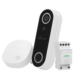 Nivian NVS-IPC-DB1-POWERED Pack Videoportero IP WiFi Full HD 1080p con Transformador Carril DIN
