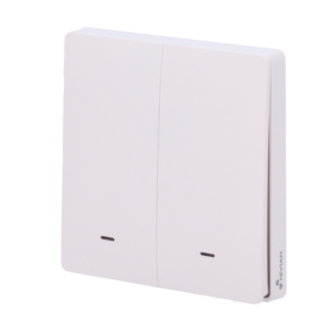 Nivian Smart NVS-WALLSWITCH-201EASY-WR Interruptor de Pared Inteligente WiFi 2 Líneas 10A