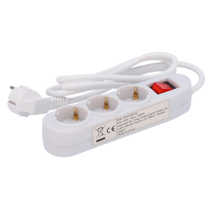 PDU-3P-SWITCH Regleta 3 salidas 250 V AC / 16 A con interruptor