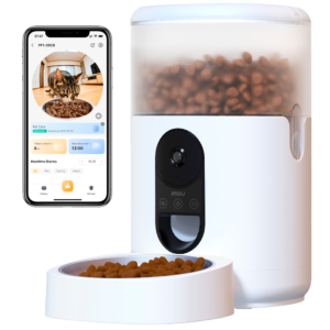 Imou PET-PF1-4LSP Comedero Inteligente para Mascotas con Cámara 4MP 2.5K 360º 4L WiFi