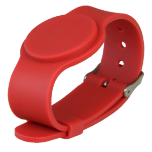 Cardcube RFID-BAND-ADJ-R Pulsera de Proximidad RFID EM 125 kHz Roja