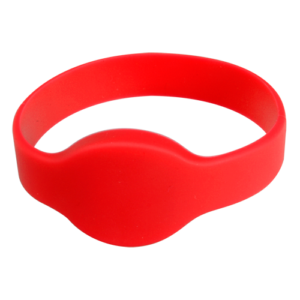 Cardcube RFID-BAND-R Pulsera de Proximidad RFID EM 125 kHz Silicona Roja